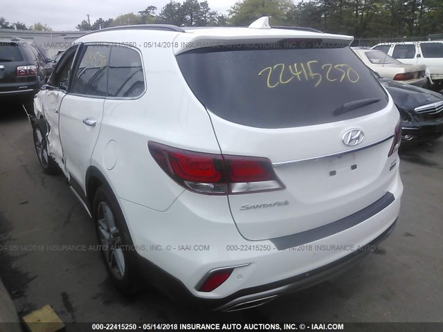 KM8SRDHF4JU275830 - 2018 HYUNDAI SANTA FE SE/LIMITED WHITE photo 3