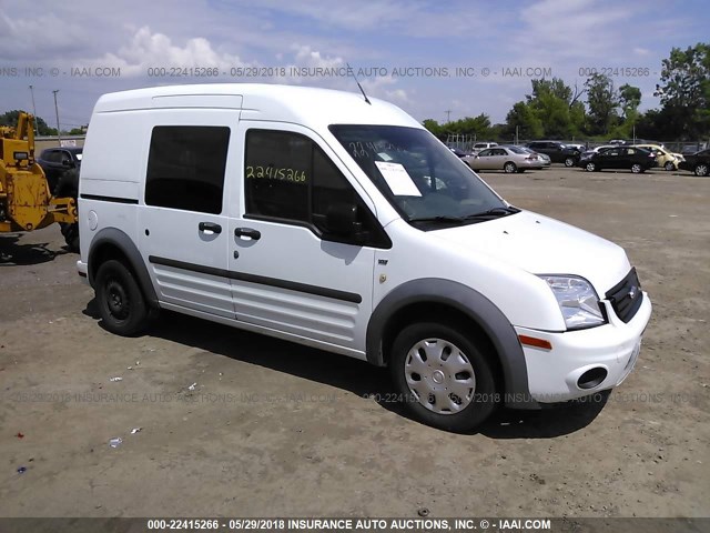 NM0LS6BN1DT163132 - 2013 FORD TRANSIT CONNECT XLT WHITE photo 1