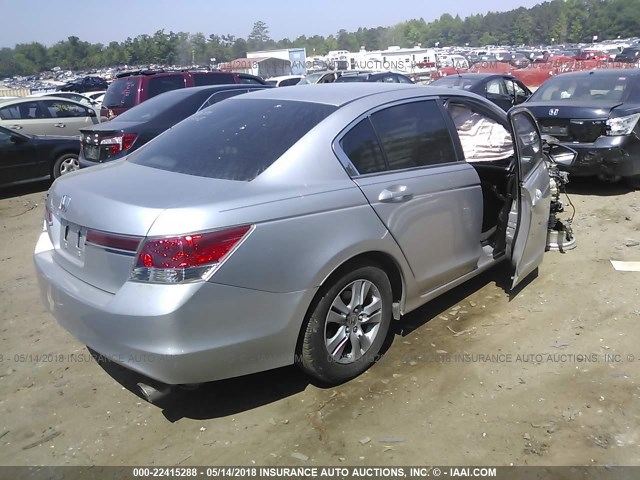 1HGCP2F65BA089580 - 2011 HONDA ACCORD SE 银色 照片 4