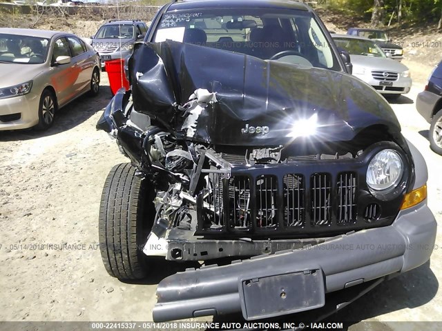 1J4GL48K17W527999 - 2007 JEEP LIBERTY SPORT 黑色 照片 6