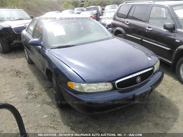 2G4WS52J321219349 - 2002 BUICK CENTURY CUSTOM Dark Blue photo 1