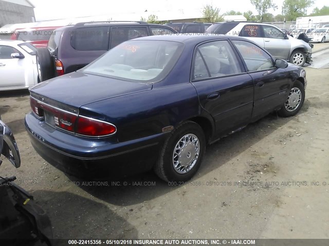 2G4WS52J321219349 - 2002 BUICK CENTURY CUSTOM Dark Blue photo 4