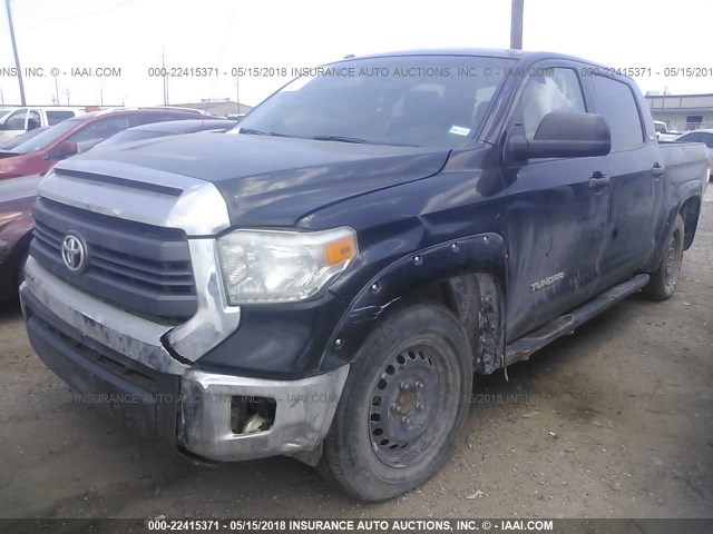 5TFEM5F1XFX085551 - 2015 TOYOTA TUNDRA CREWMAX SR5 BLACK photo 6