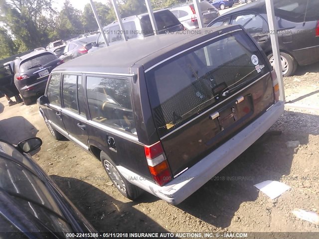 YV1FA8850L2243476 - 1990 VOLVO 740 GL BLACK photo 3