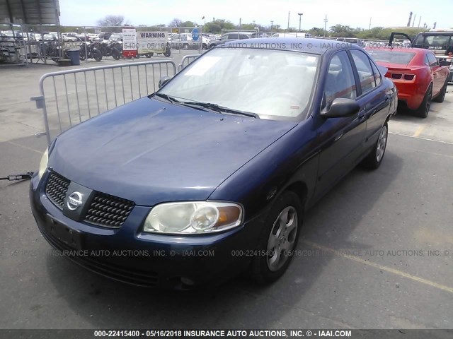 3N1CB51D86L629994 - 2006 NISSAN SENTRA 1.8/1.8S BLUE photo 2