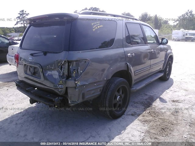 5TDZT38A96S280746 - 2006 TOYOTA SEQUOIA LIMITED GRAY photo 4