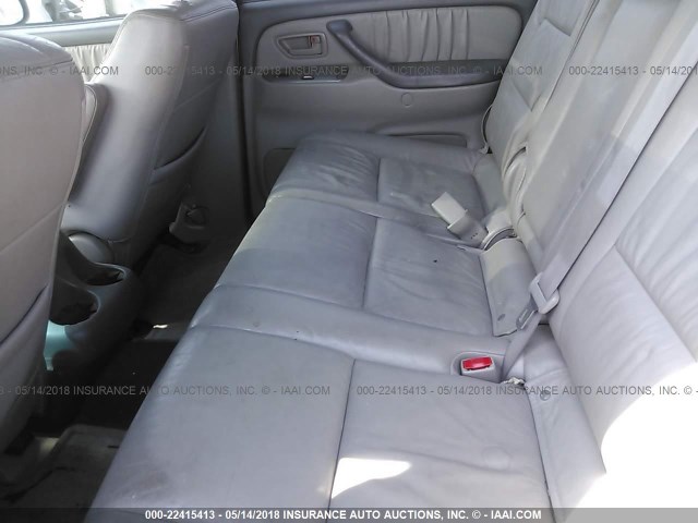 5TDZT38A96S280746 - 2006 TOYOTA SEQUOIA LIMITED GRAY photo 8