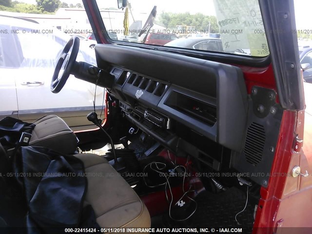 2J4FY39S5NJ546856 - 1992 JEEP WRANGLER / YJ ISLANDER RED photo 5