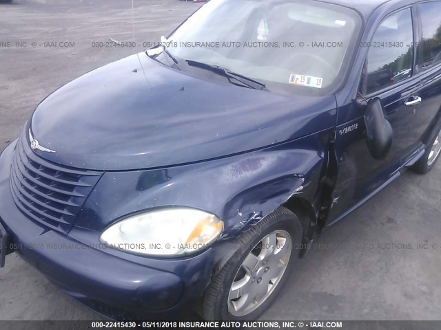 3C8FY58B94T296228 - 2004 CHRYSLER PT CRUISER TOURING BLUE photo 6