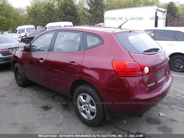 JN8AS58V39W164109 - 2009 NISSAN ROGUE S/SL RED photo 3