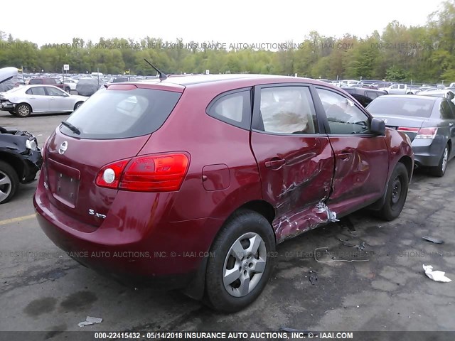 JN8AS58V39W164109 - 2009 NISSAN ROGUE S/SL RED photo 4