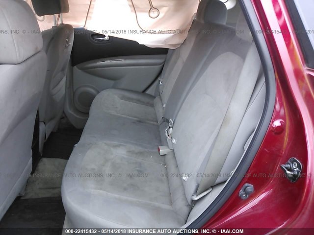 JN8AS58V39W164109 - 2009 NISSAN ROGUE S/SL RED photo 8