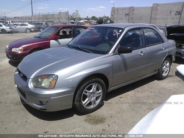 JF1GD67535H519436 - 2005 SUBARU IMPREZA RS SILVER photo 2