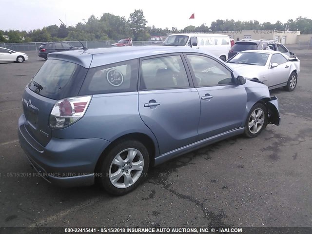 2T1KR32E96C577259 - 2006 TOYOTA COROLLA MATRIX XR BLUE photo 4