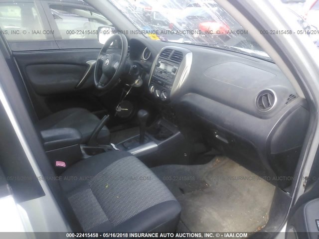 JTEHD20V756023435 - 2005 TOYOTA RAV4 SILVER photo 5