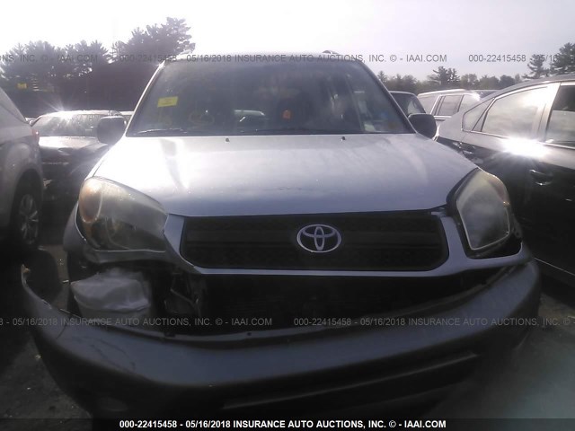 JTEHD20V756023435 - 2005 TOYOTA RAV4 SILVER photo 6