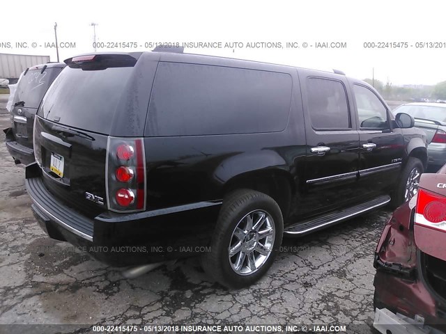 1GKFK66868J250082 - 2008 GMC YUKON XL DENALI BLACK photo 4