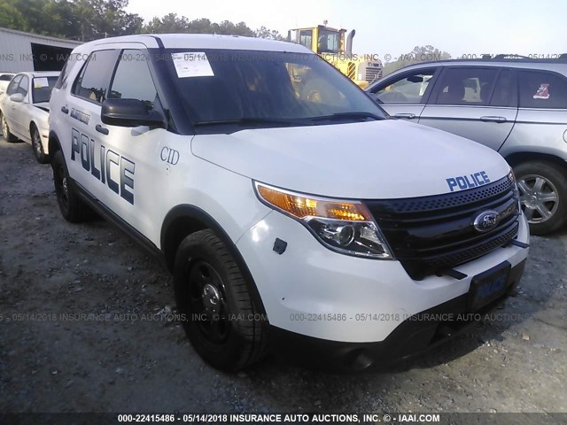 1FM5K8AR8FGB51420 - 2015 FORD EXPLORER POLICE INTERCEPTOR WHITE photo 1