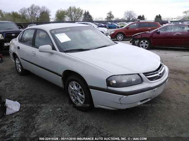 2G1WF52E539188905 - 2003 CHEVROLET IMPALA WHITE photo 1