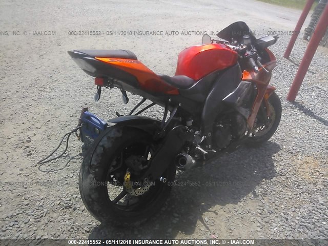 JKAZXCE179A023976 - 2009 KAWASAKI ZX1000 E ORANGE photo 4