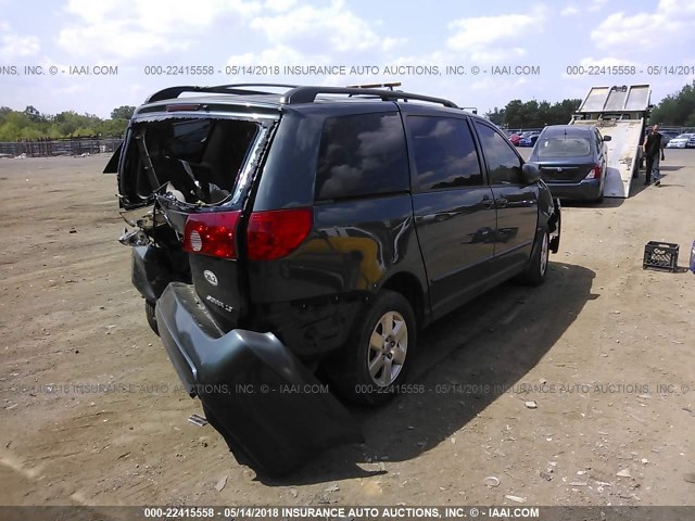 5TDZA23C65S301169 - 2005 TOYOTA SIENNA CE/LE GREEN photo 4