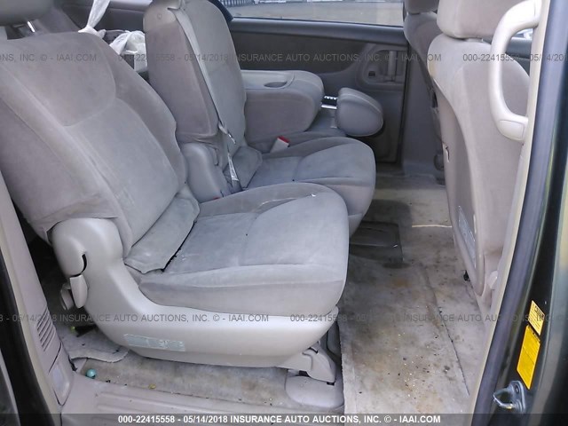 5TDZA23C65S301169 - 2005 TOYOTA SIENNA CE/LE GREEN photo 8