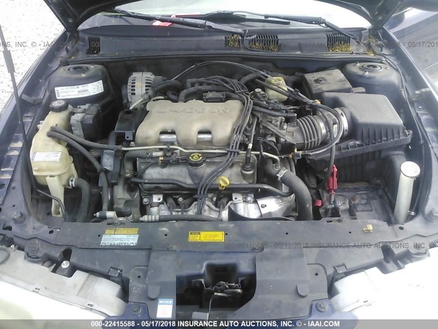 1G3NF52E51C265975 - 2001 OLDSMOBILE ALERO GLS 蓝色 照片 10