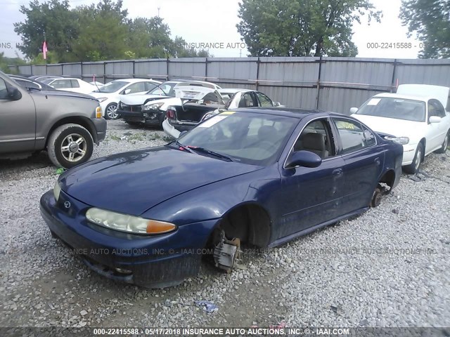 1G3NF52E51C265975 - 2001 OLDSMOBILE ALERO GLS 蓝色 照片 2