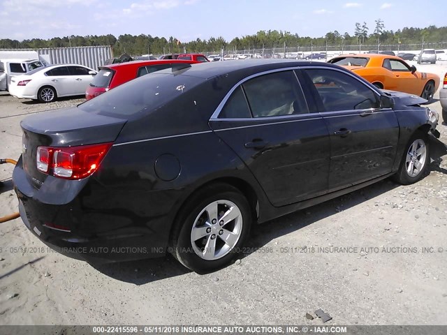1G11B5SL9FF334979 - 2015 CHEVROLET MALIBU LS შავი ფოტო 4