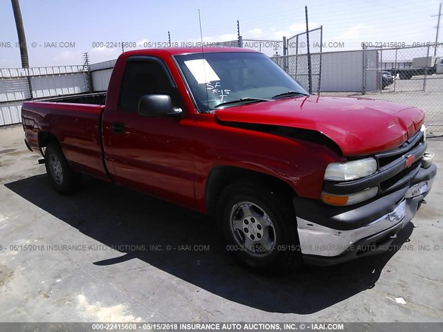 1GCEC14W52Z241634 - 2002 CHEVROLET SILVERADO C1500 RED photo 1