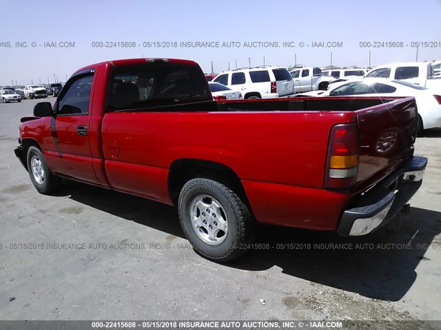 1GCEC14W52Z241634 - 2002 CHEVROLET SILVERADO C1500 RED photo 3