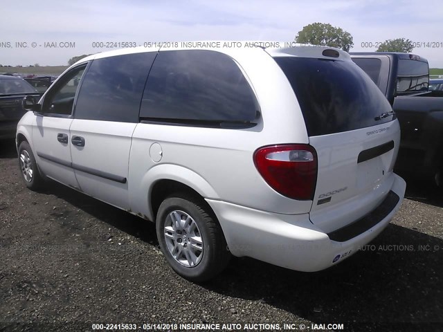 1D4GP24EX7B251525 - 2007 DODGE GRAND CARAVAN SE WHITE photo 3