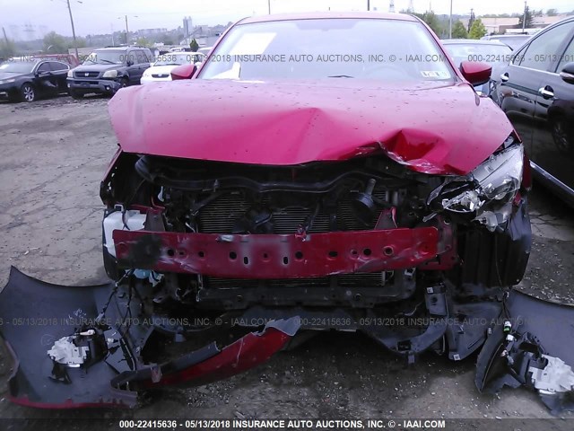 JM1BM1L77E1114462 - 2014 MAZDA 3 TOURING RED photo 6