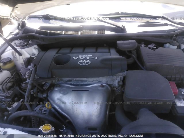 4T1BF3EK4AU561309 - 2010 TOYOTA CAMRY SE/LE/XLE WHITE photo 10