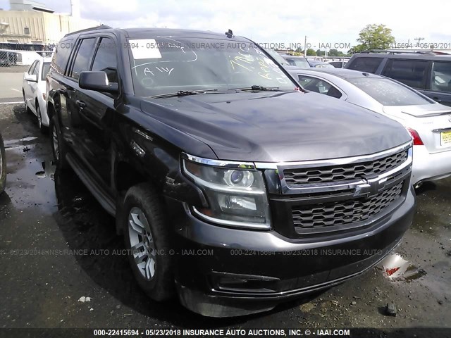 1GNSKJKC0FR165431 - 2015 CHEVROLET SUBURBAN K1500 LT BLACK photo 1