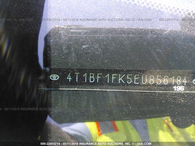 4T1BF1FK5EU856184 - 2014 TOYOTA CAMRY L/SE/LE/XLE 黑色 照片 9