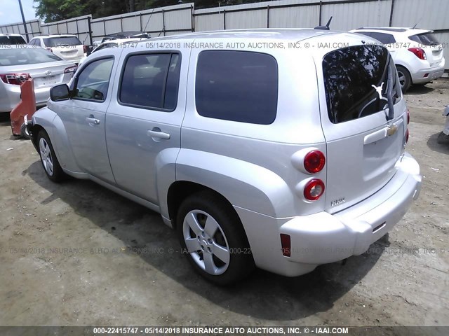 3GNCA13B79S570975 - 2009 CHEVROLET HHR LS ვერცხლისფერი ფოტო 3