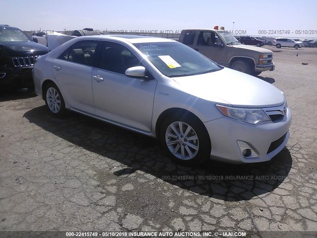 4T1BD1FK7CU060118 - 2012 TOYOTA CAMRY HYBRID/LE/XLE SILVER photo 1