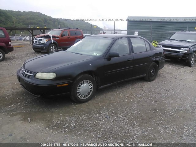 1G1ND52J23M666019 - 2003 CHEVROLET MALIBU BLACK photo 2