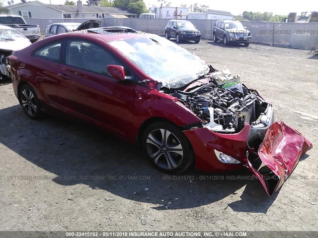 KMHDH6AEXDU012349 - 2013 HYUNDAI ELANTRA COUPE GS/SE RED photo 1