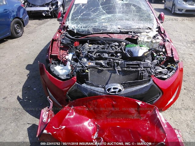 KMHDH6AEXDU012349 - 2013 HYUNDAI ELANTRA COUPE GS/SE RED photo 6