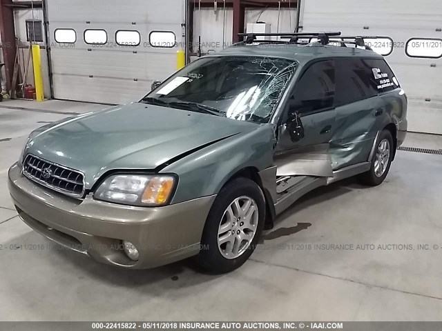 4S3BH675747637227 - 2004 SUBARU LEGACY OUTBACK AWP 棕色 照片 2