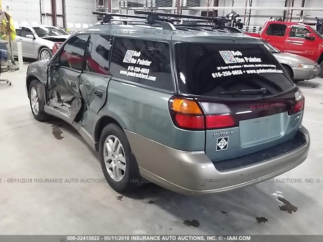 4S3BH675747637227 - 2004 SUBARU LEGACY OUTBACK AWP 棕色 照片 3