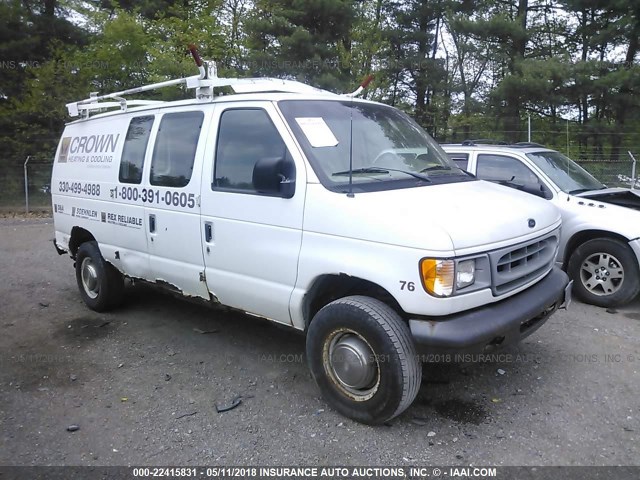 1FTNE2428YHB90707 - 2000 FORD ECONOLINE E250 VAN WHITE photo 1