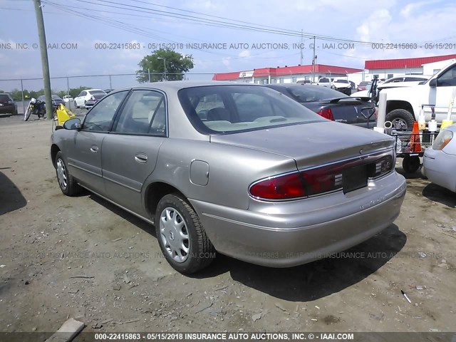 2G4WS52J121120593 - 2002 BUICK CENTURY CUSTOM GOLD photo 3