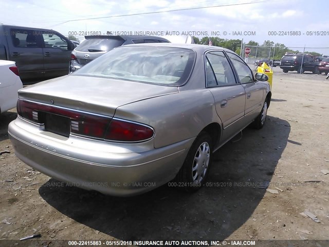 2G4WS52J121120593 - 2002 BUICK CENTURY CUSTOM GOLD photo 4