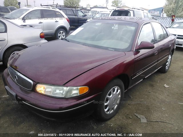 2G4WS52J3Y1139218 - 2000 BUICK CENTURY CUSTOM MAROON photo 2