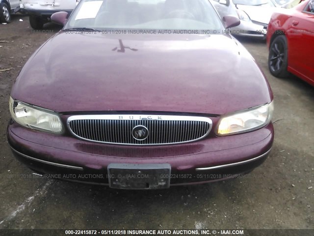 2G4WS52J3Y1139218 - 2000 BUICK CENTURY CUSTOM MAROON photo 6