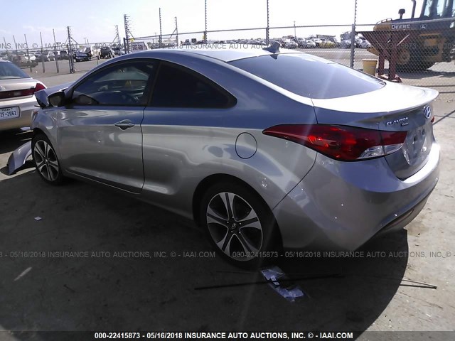 KMHDH6AE5DU022772 - 2013 HYUNDAI ELANTRA COUPE GS/SE GRAY photo 3