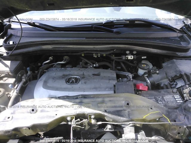 2HNYD2H63DH511399 - 2013 ACURA MDX ADVANCE შავი ფოტო 10